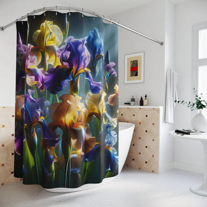 Iris Flowers Shower Curtain