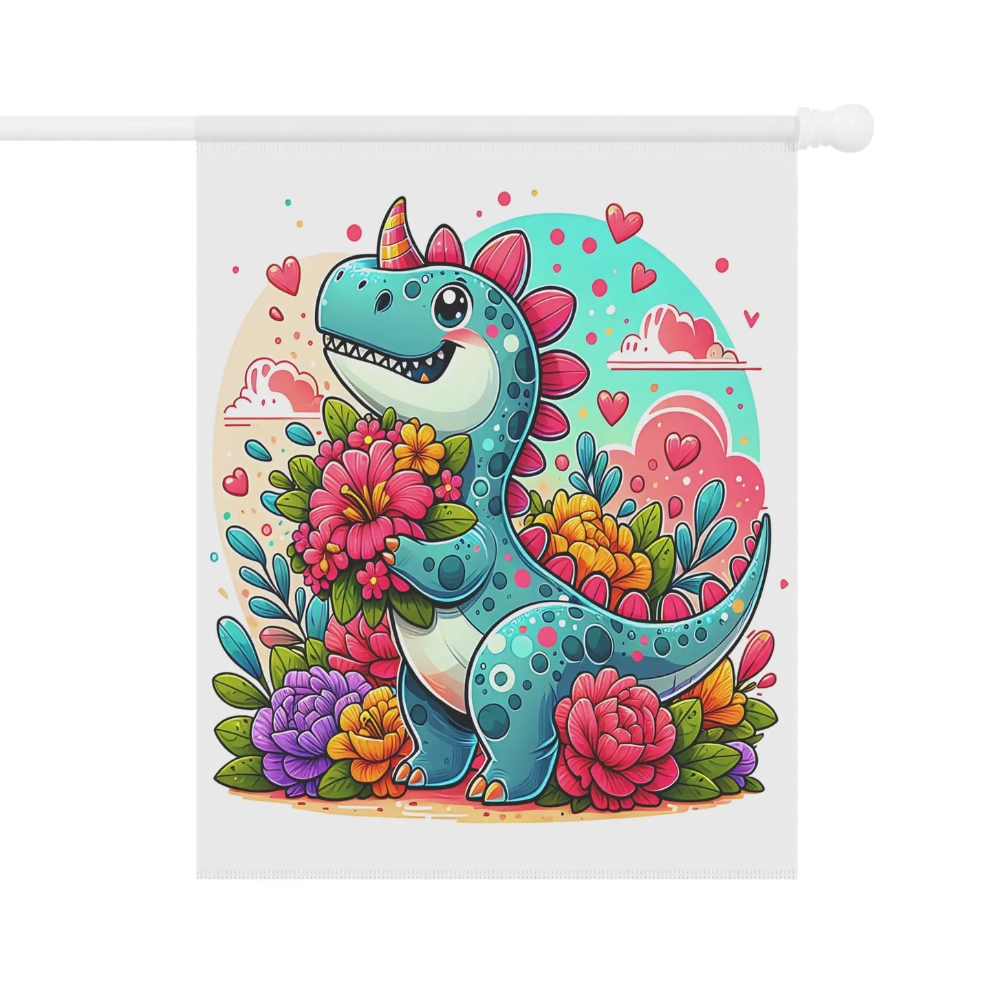 Whimsical Dino Garden Banner