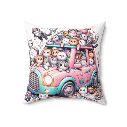 Cute Cat Car Pillow