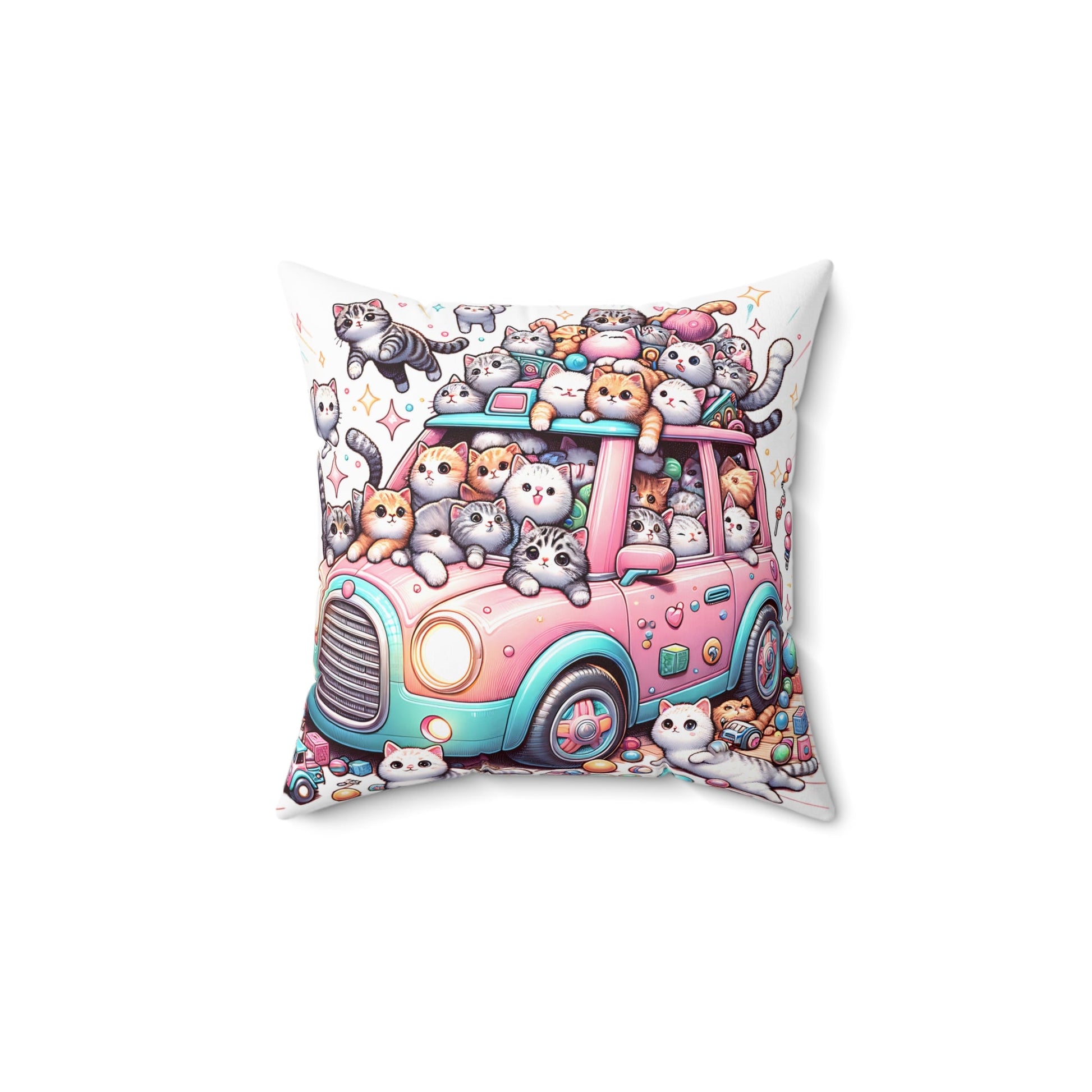 Cute Cat Car Pillow