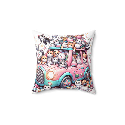 Cute Cat Car Pillow