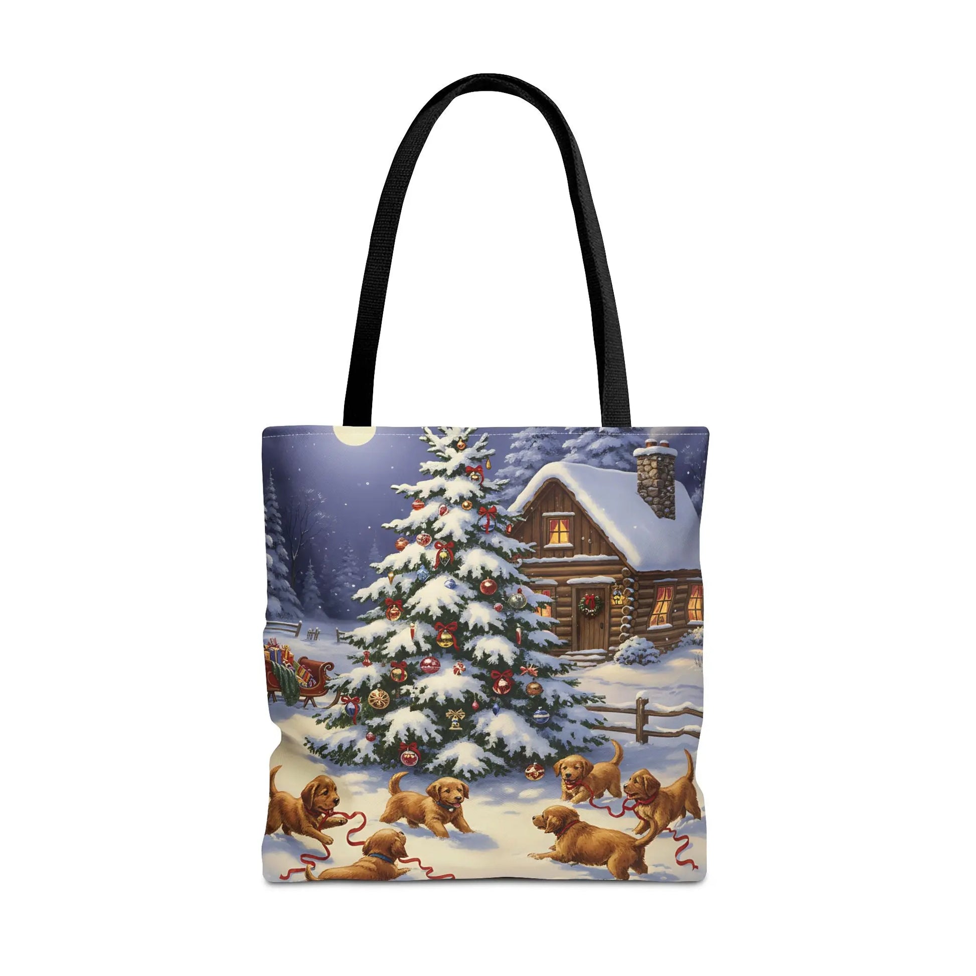 Christmas Cute Puppies Tote Bag