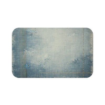 Distressed Denmin Bath Mat