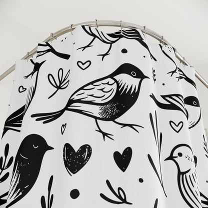 Whimsical Bird Shower Curtain