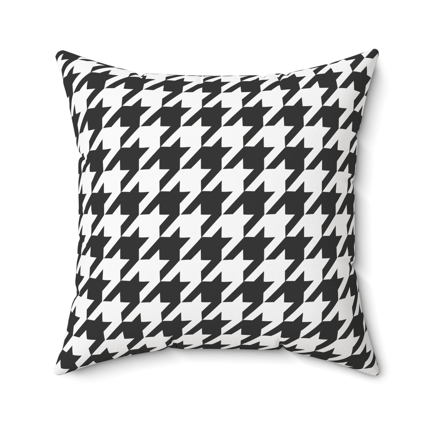 Houndstooth Black & White Decorative Pillow2