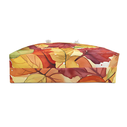 Autumn Watercolor Leaves Weekender Bag