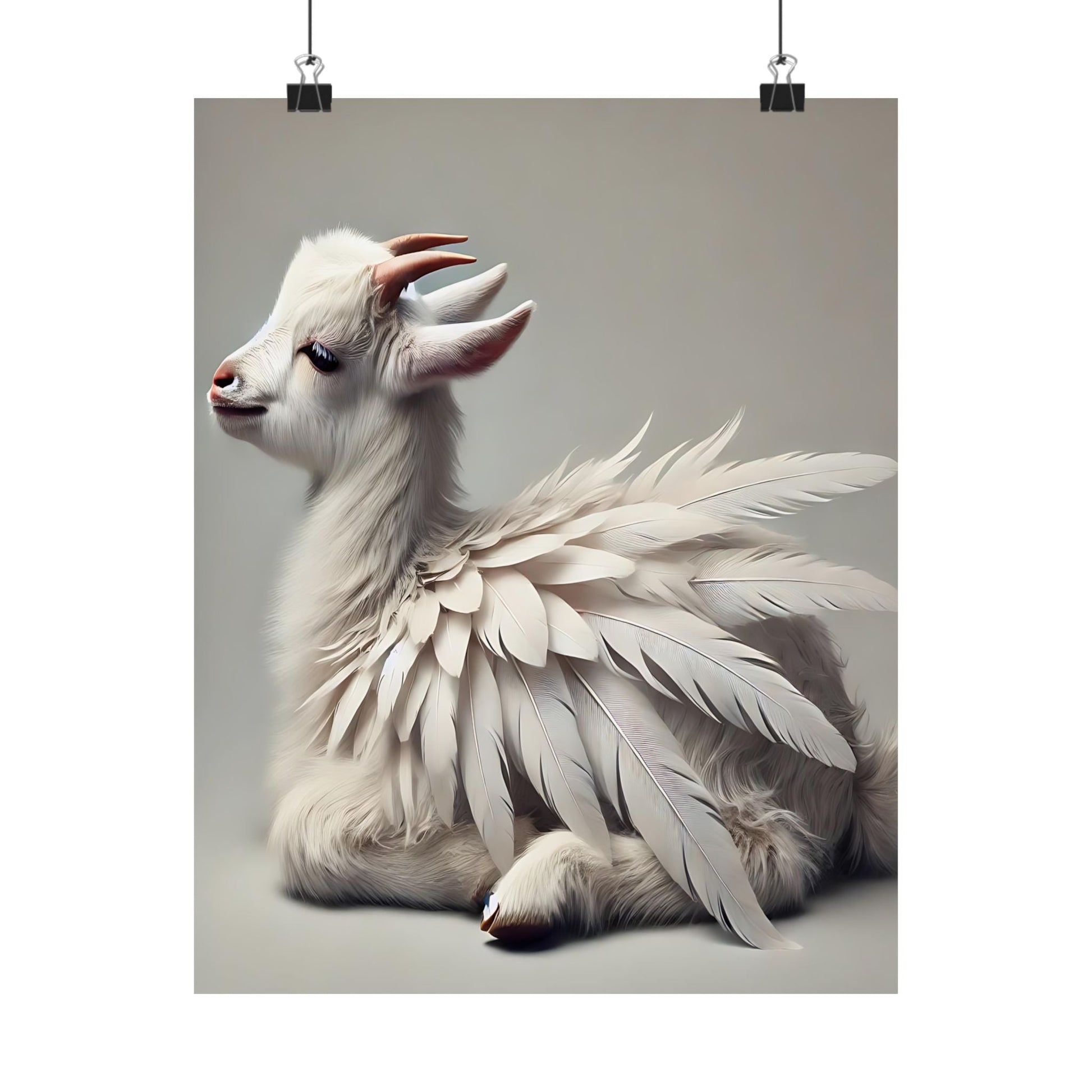 Whimsical Goat Art Print