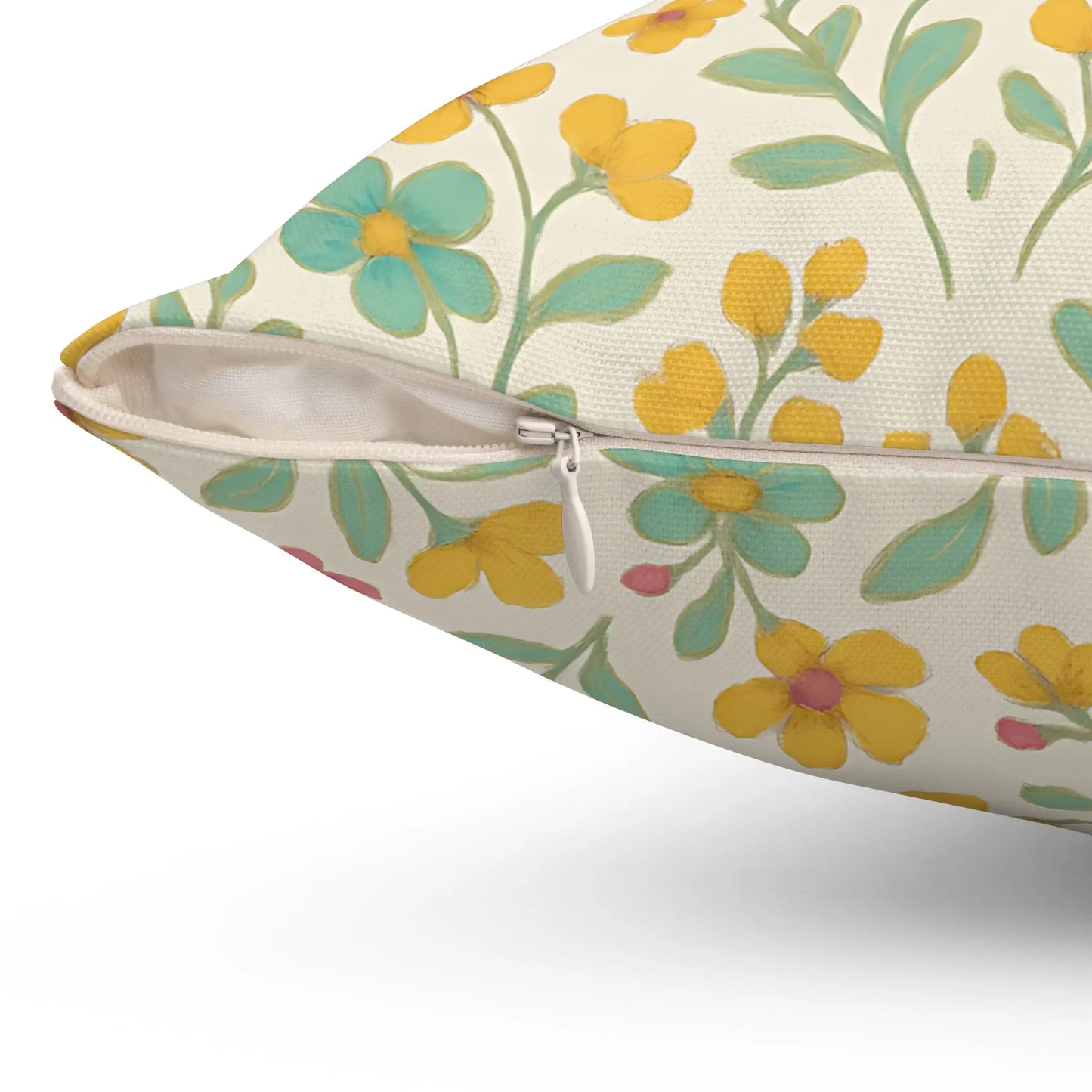 Cheerful Floral Decor Pillow