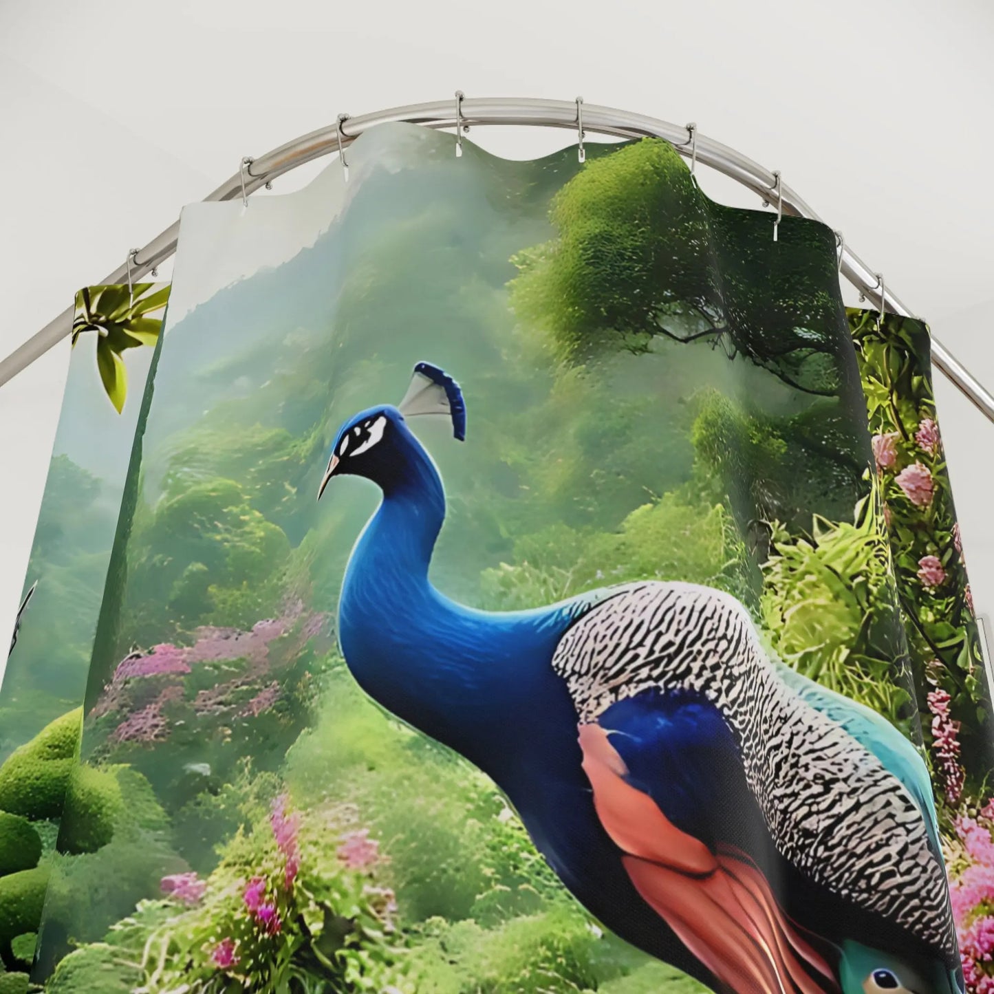 Peacock Paradise Shower Curtain