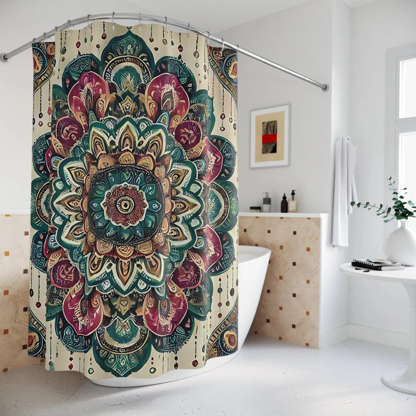 Bohemian Mandala Shower Curtain