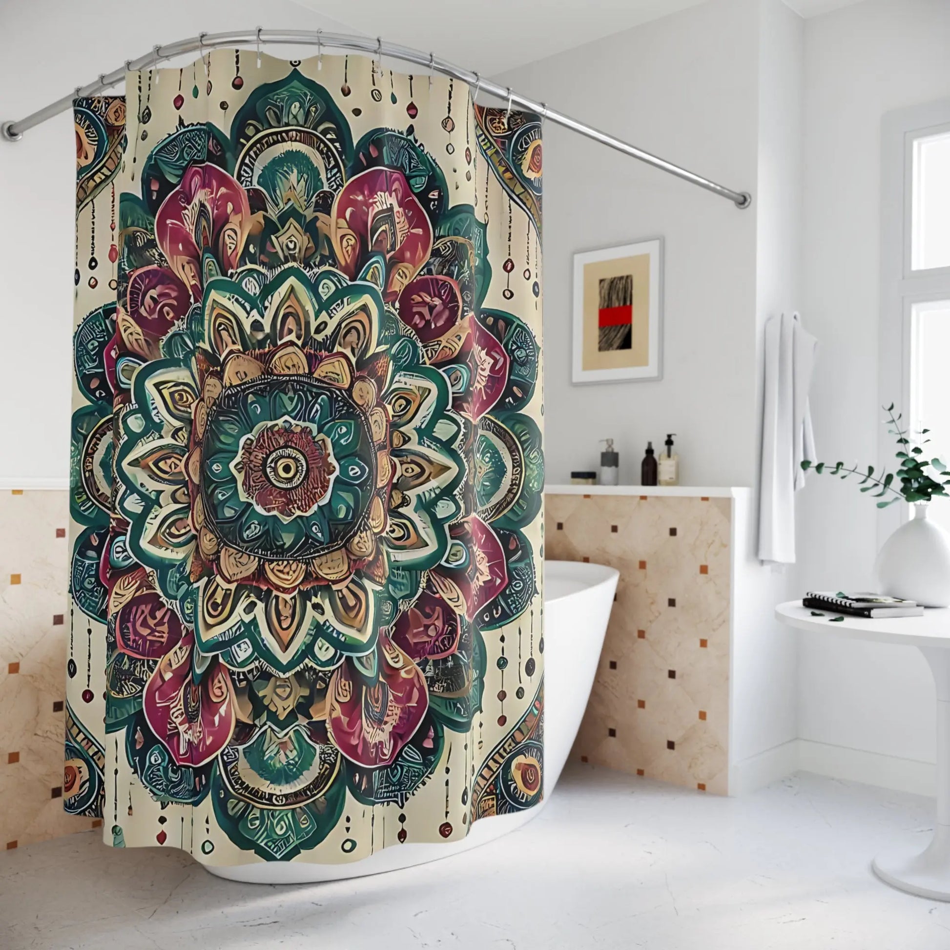 Bohemian Mandala Shower Curtain