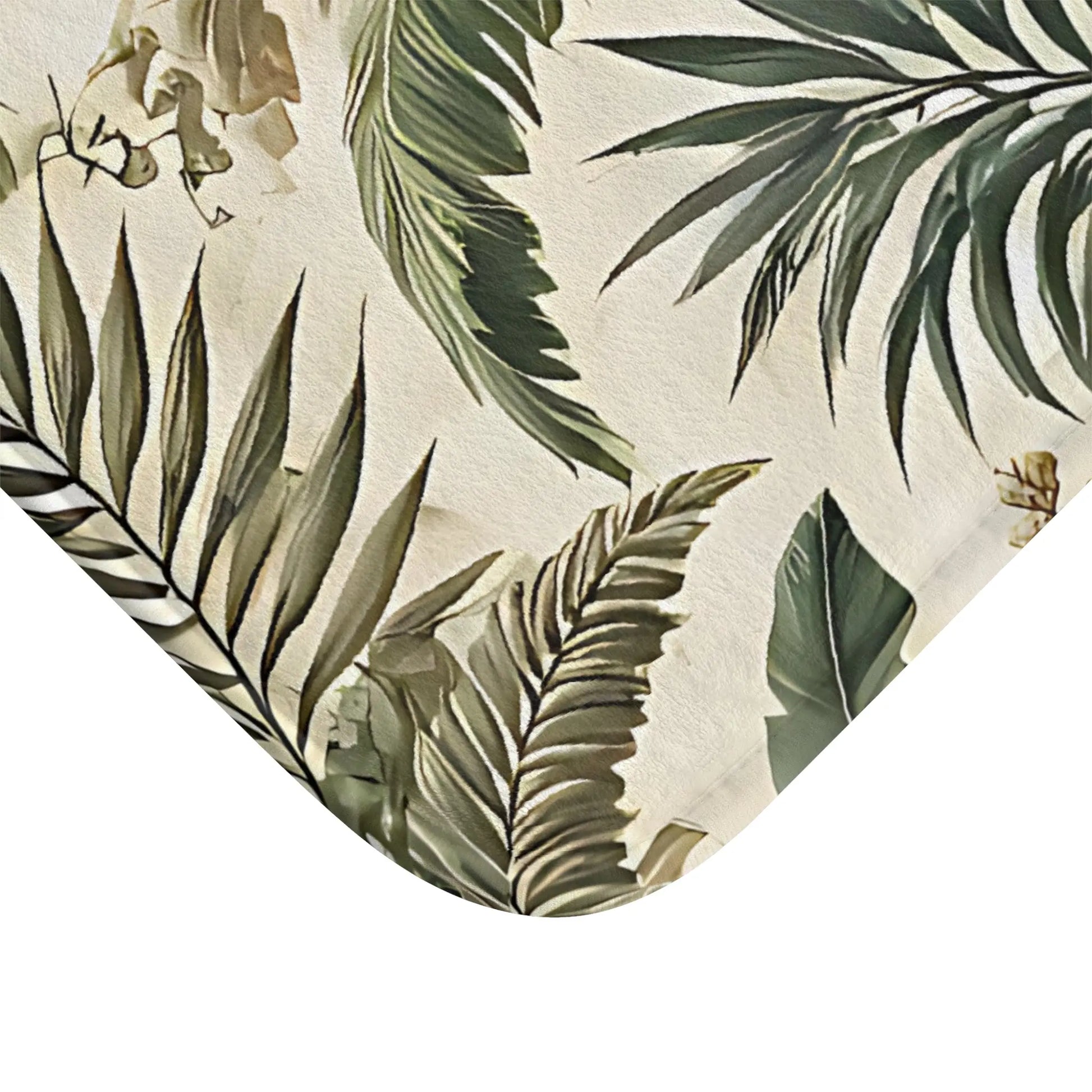 Tropical Oasis Bath Mat: Luxurious Botanical Decor