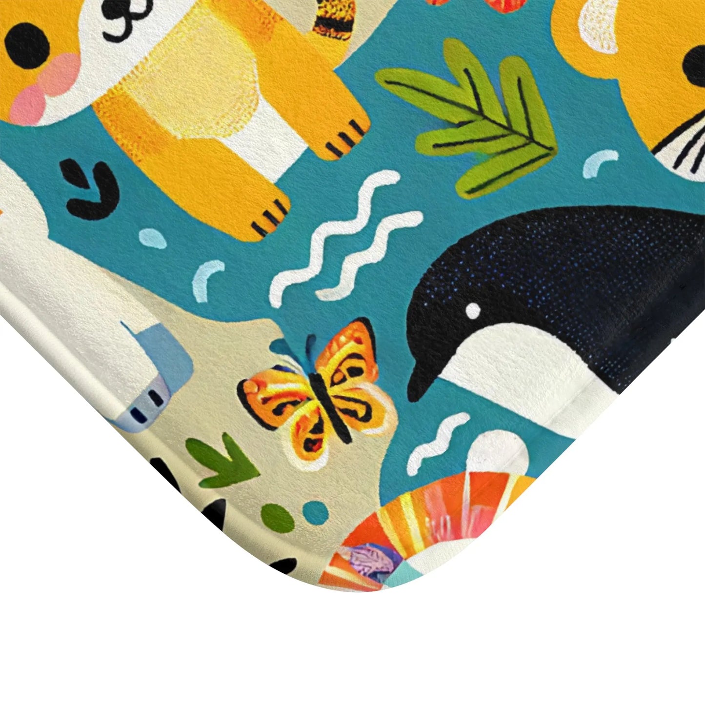 Whimsical Animal Bath Mat