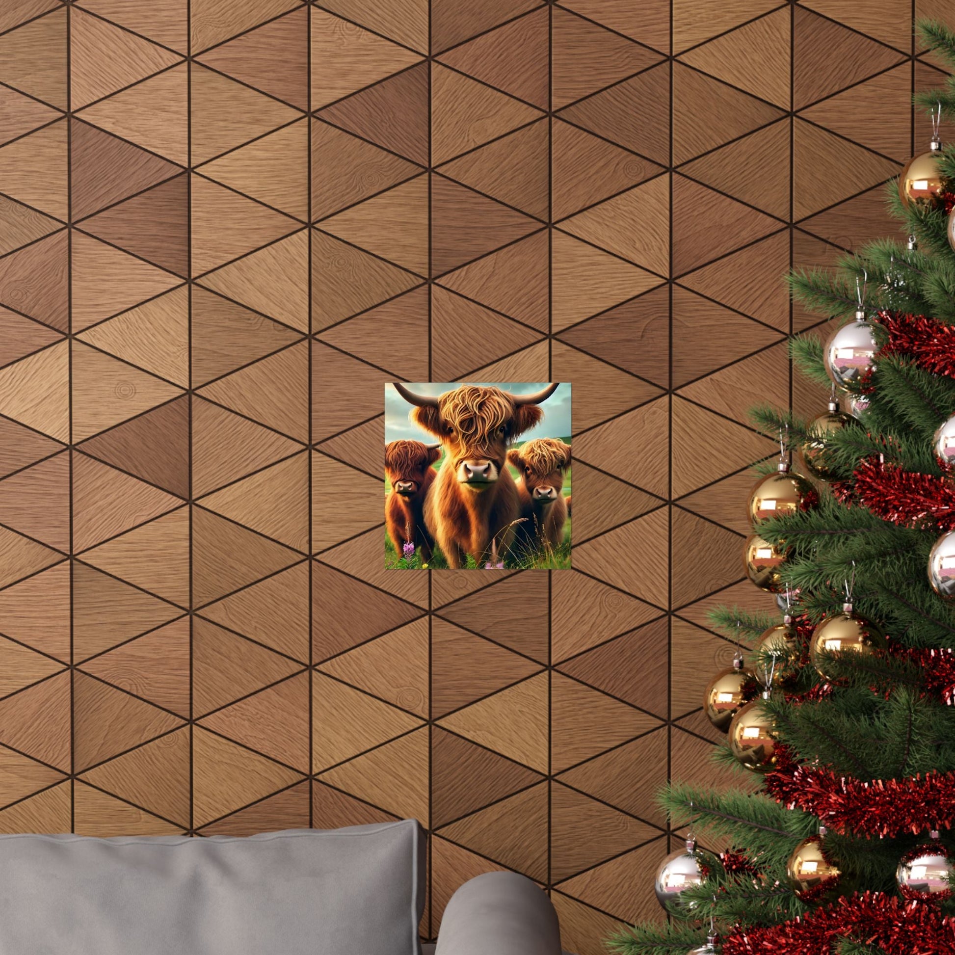 Highland Cow Matte Vertical Posters