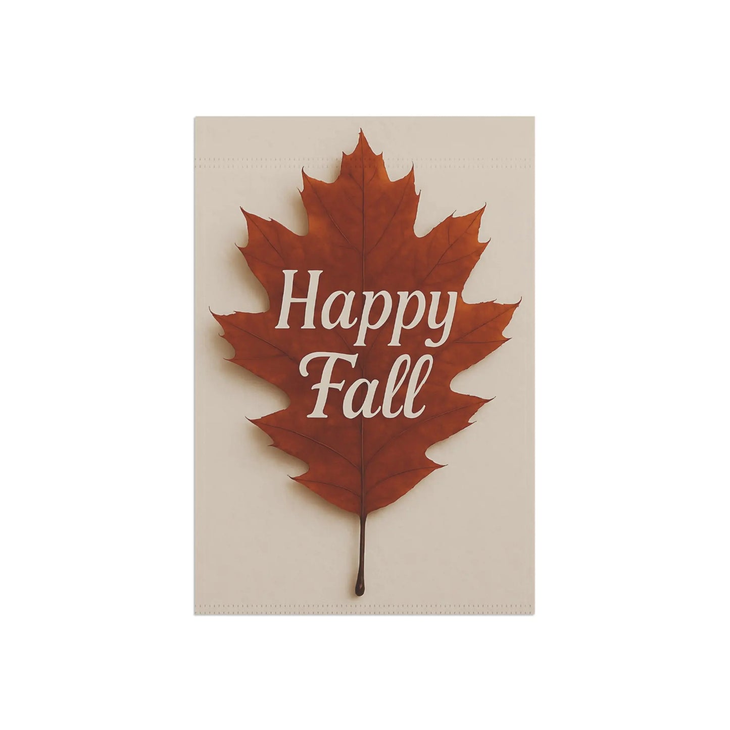 Happy Fall Leaf Garden Banner