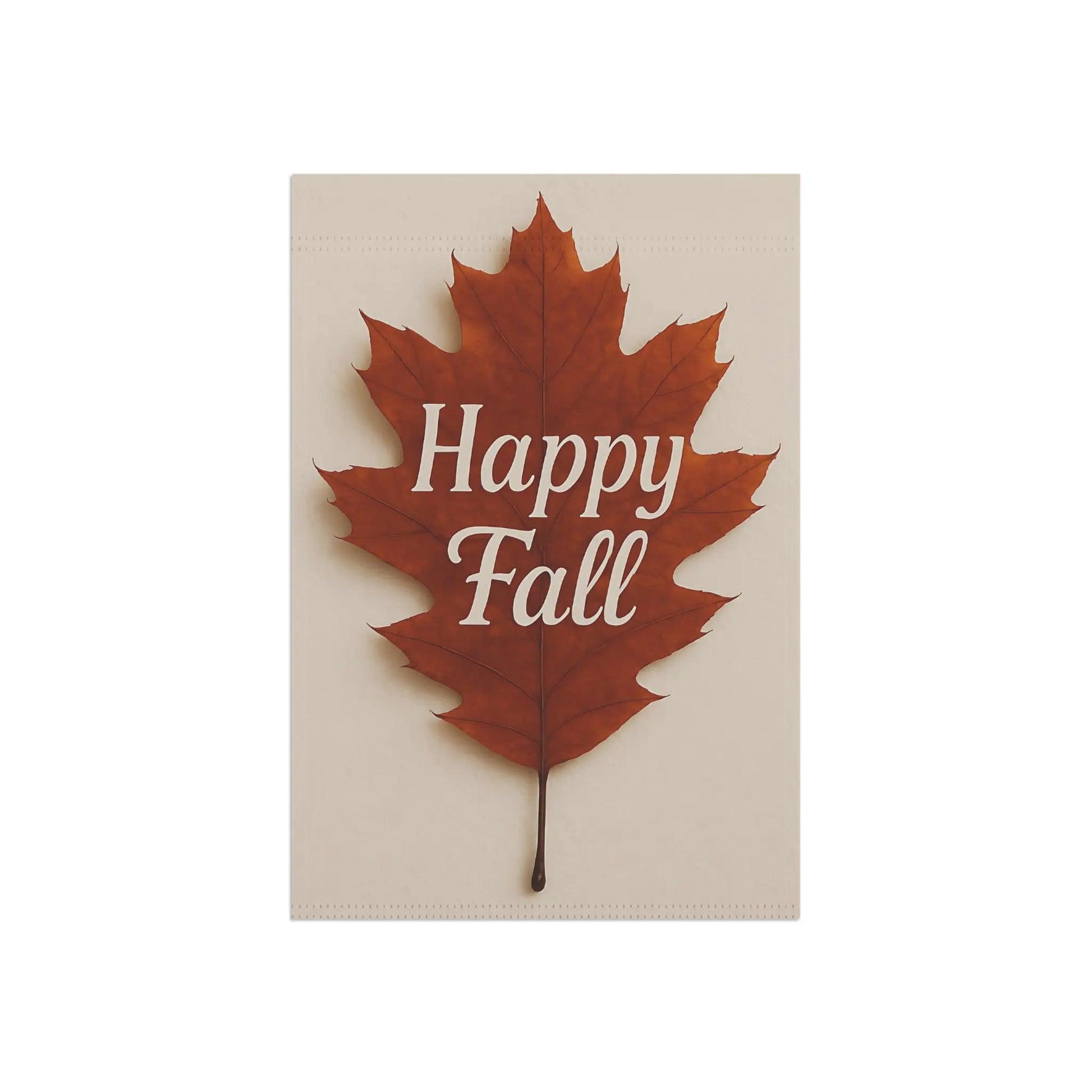 Happy Fall Leaf Garden Banner