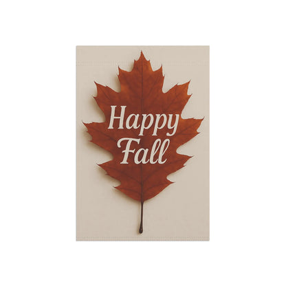 Happy Fall Leaf Garden Banner