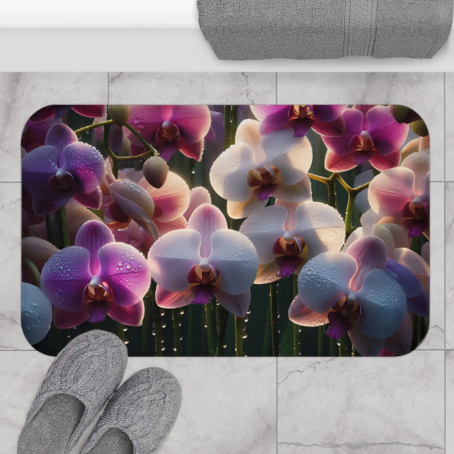 Orchid Oasis Bath Mat