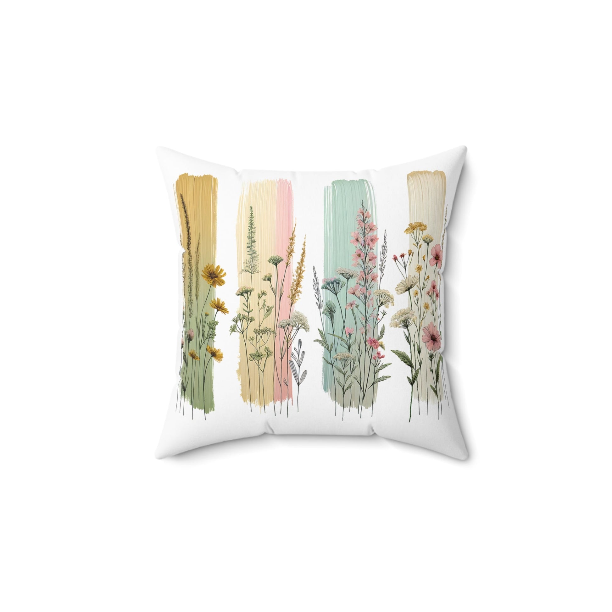 Floral Garden Square Pillow