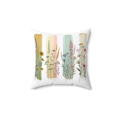 Floral Garden Square Pillow