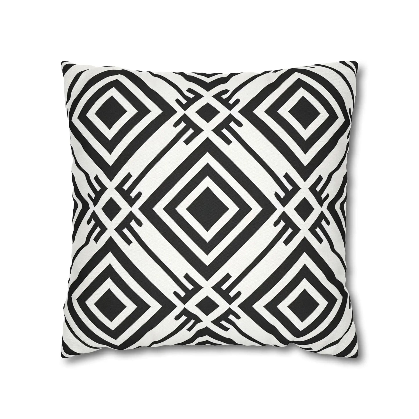 Geometric Black and White Pillowcase