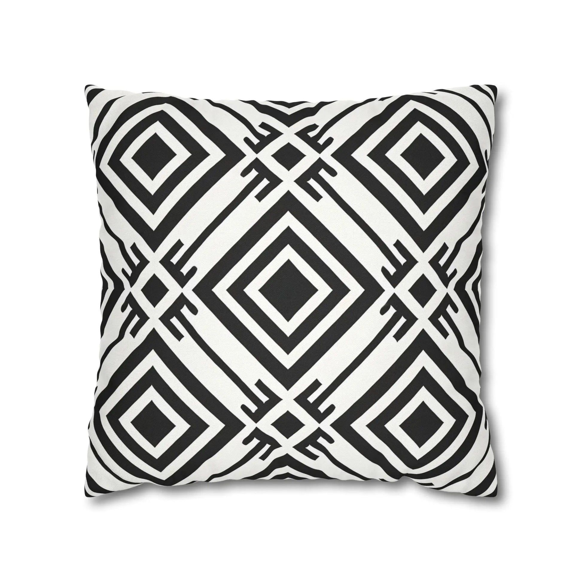 Geometric Black and White Pillowcase