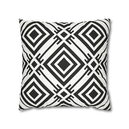 Geometric Black and White Pillowcase