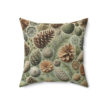 Farmhouse Pine Cone Throw Pillow