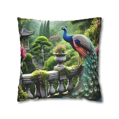 Elegant Peacock Square Pillowcase