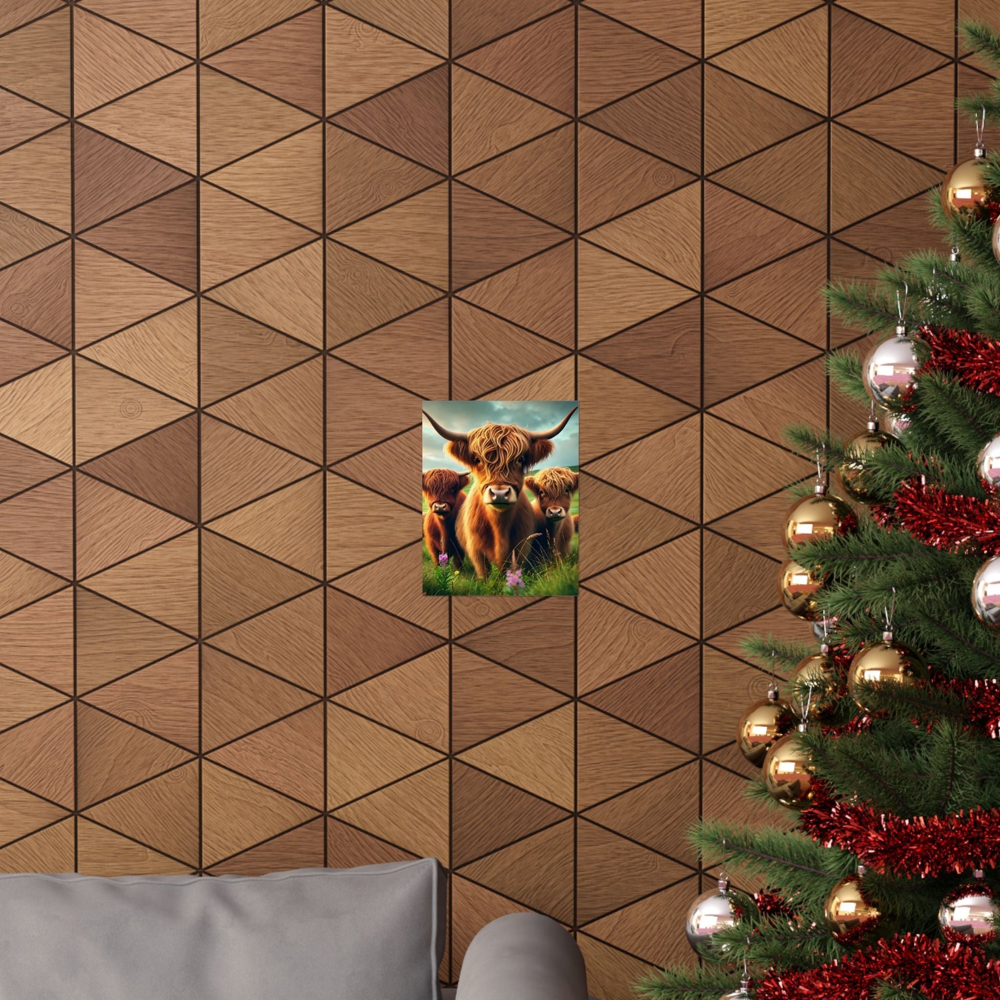 Highland Cow Matte Vertical Posters