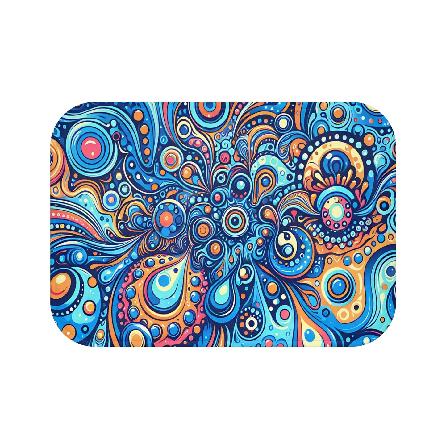 Colorful Bohemian Bath Mat