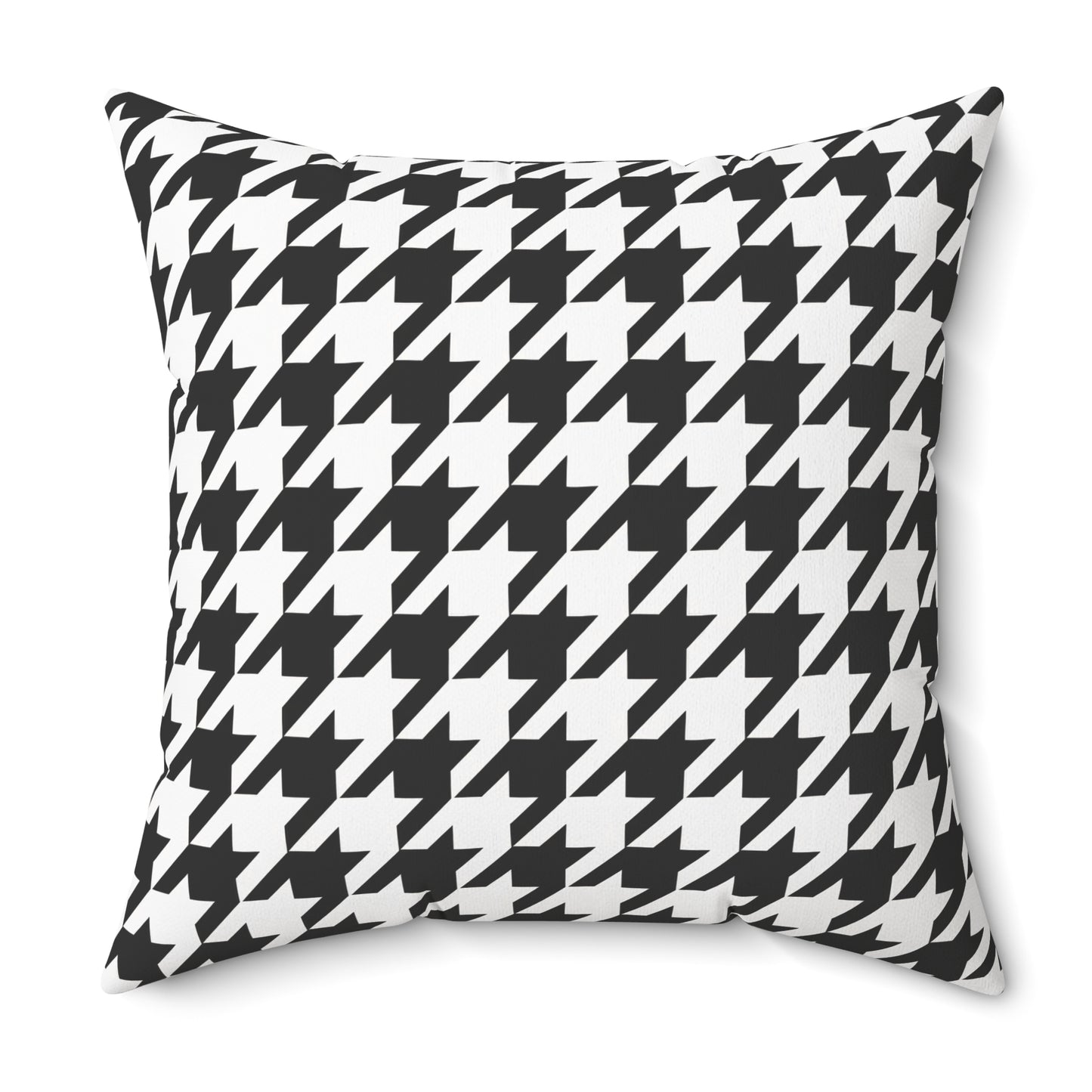 Houndstooth Black & White Decorative Pillow2