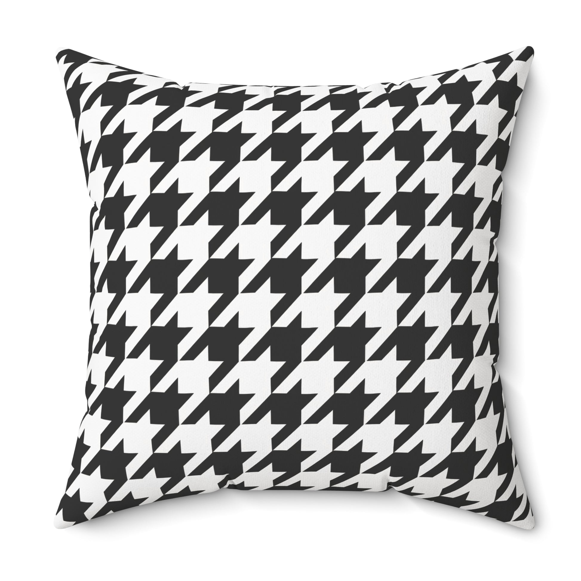 Houndstooth Black & White Decorative Pillow2