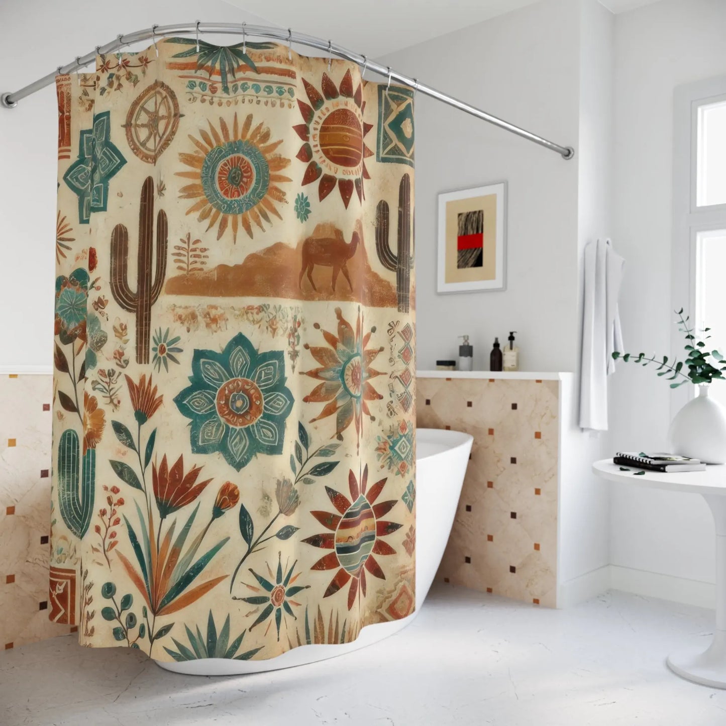 Bohemian Desert Shower Curtain