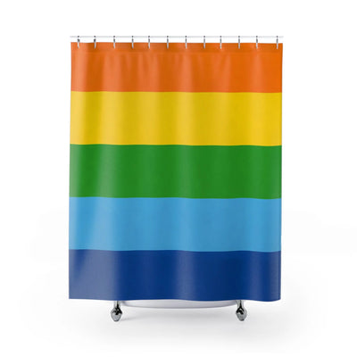 Colorful Stripes Shower Curtain