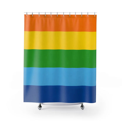 Colorful Stripes Shower Curtain