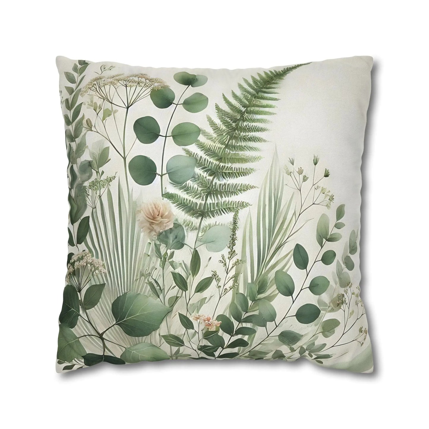 Botanical Print Square Pillowcase