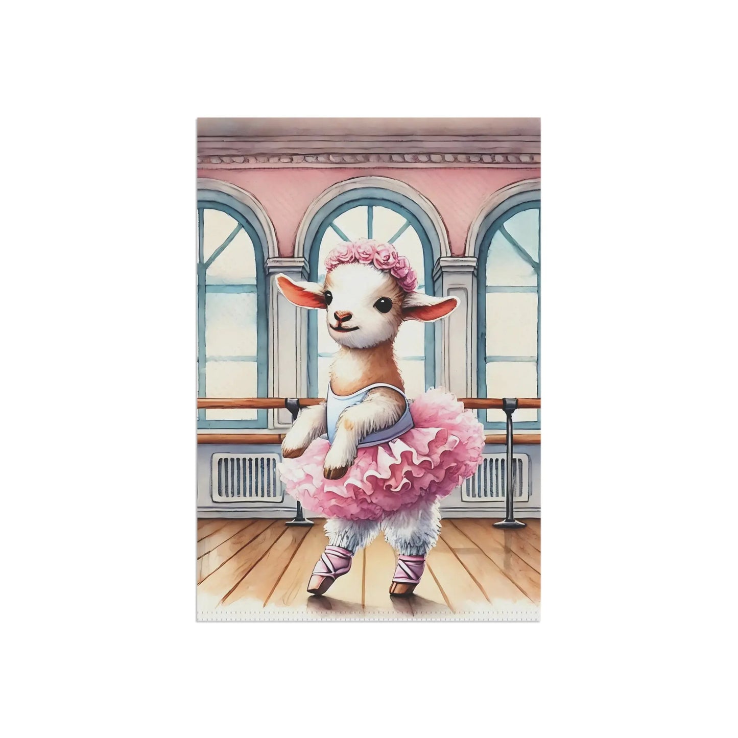 Ballet Lamb Garden Flag