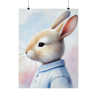 Adorable Bunny Art Print // Whimsical Home Decor // Bedroom...