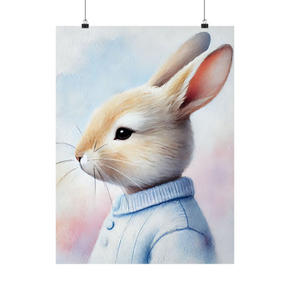 Adorable Bunny Art Print // Whimsical Home Decor // Bedroom...