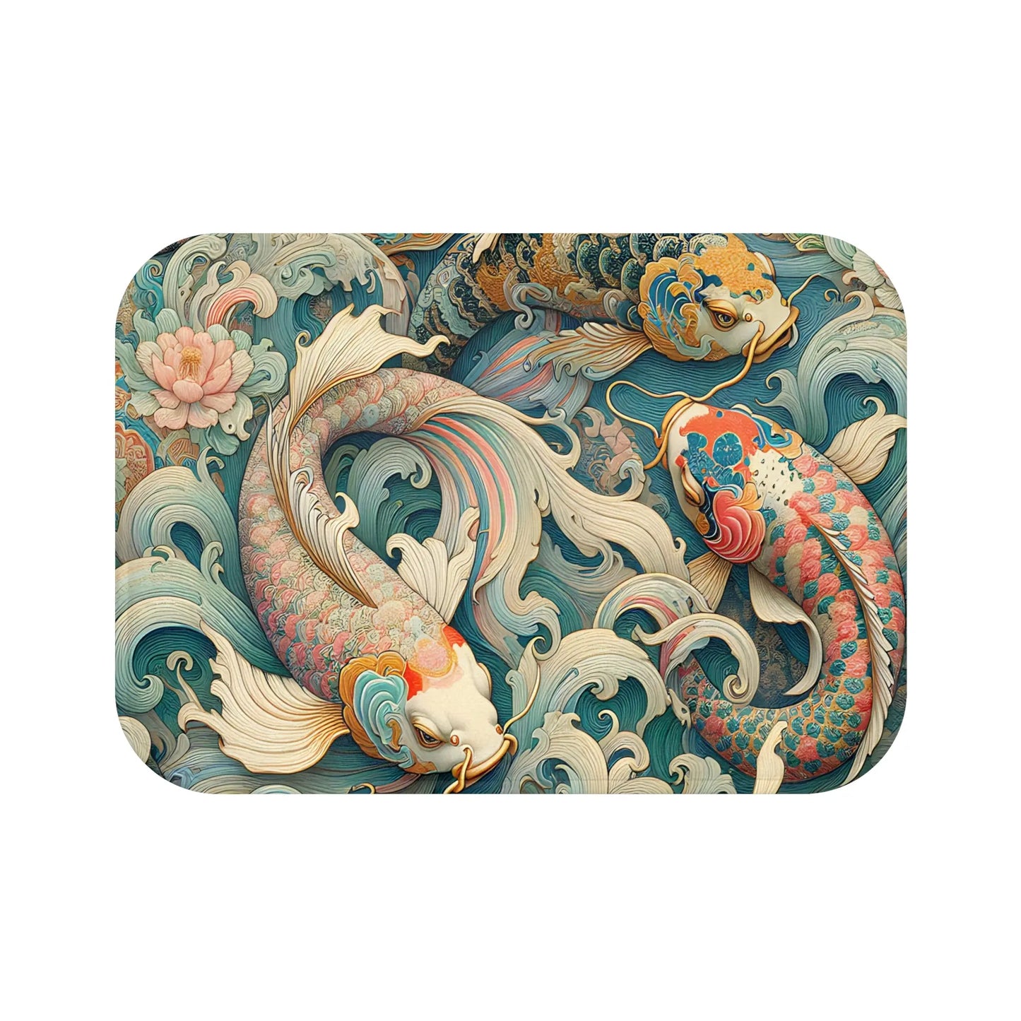 Koi Fish Bath Mat