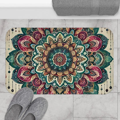 Mandala Floral Bath Mat