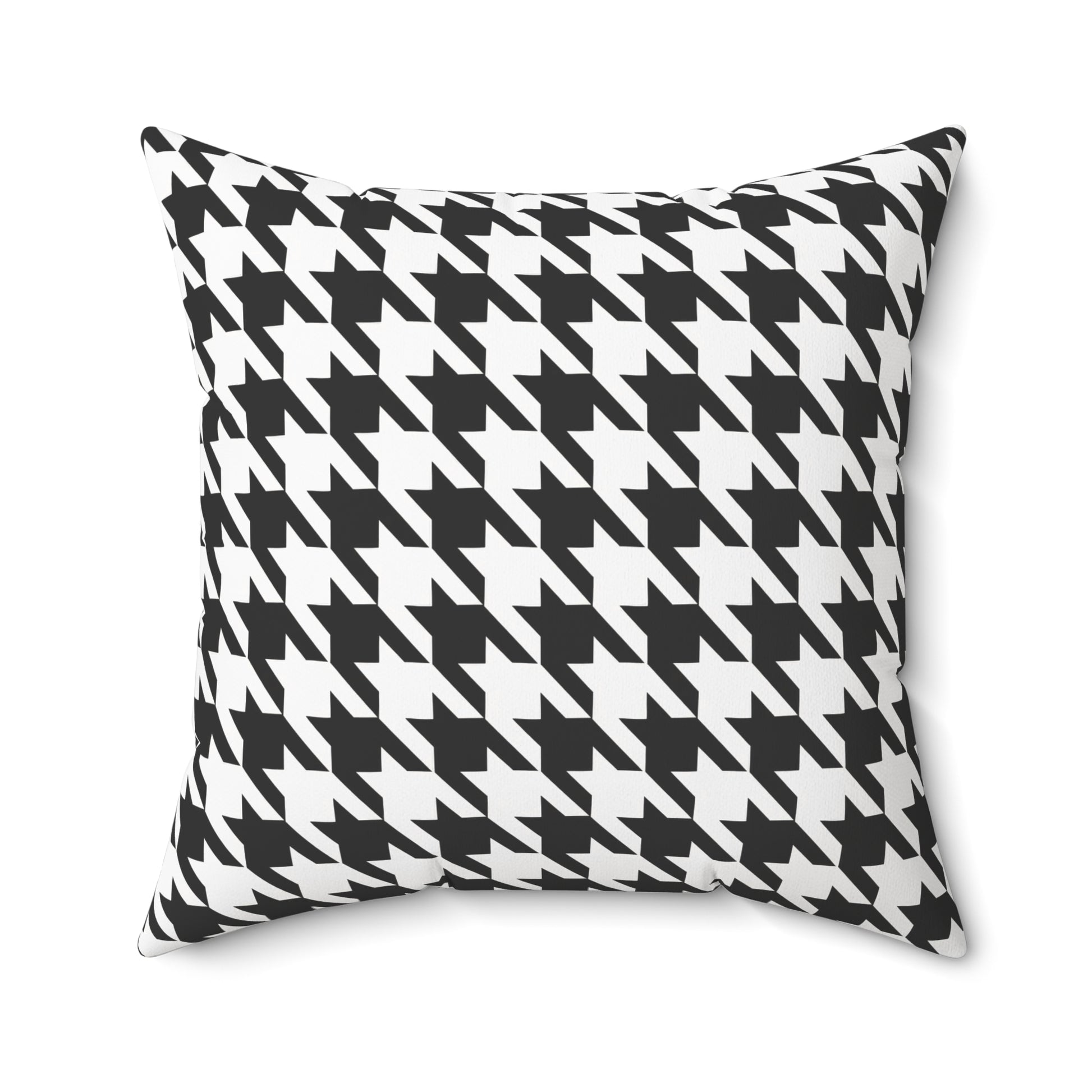 Houndstooth Black & White Decorative Pillow2