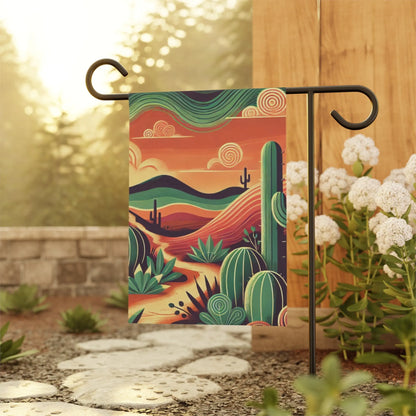Desert Oasis Garden Flag