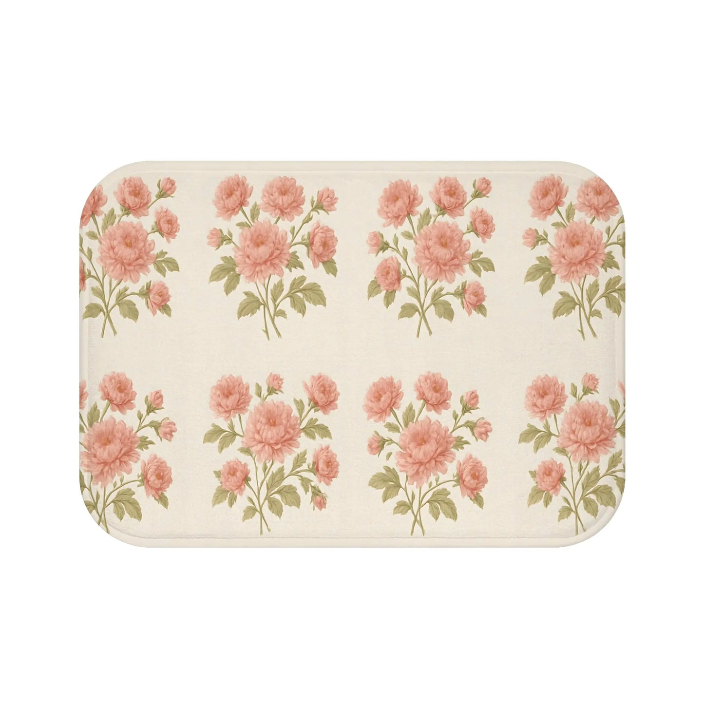 Floral Bath Mat for a Cozy Bathroom