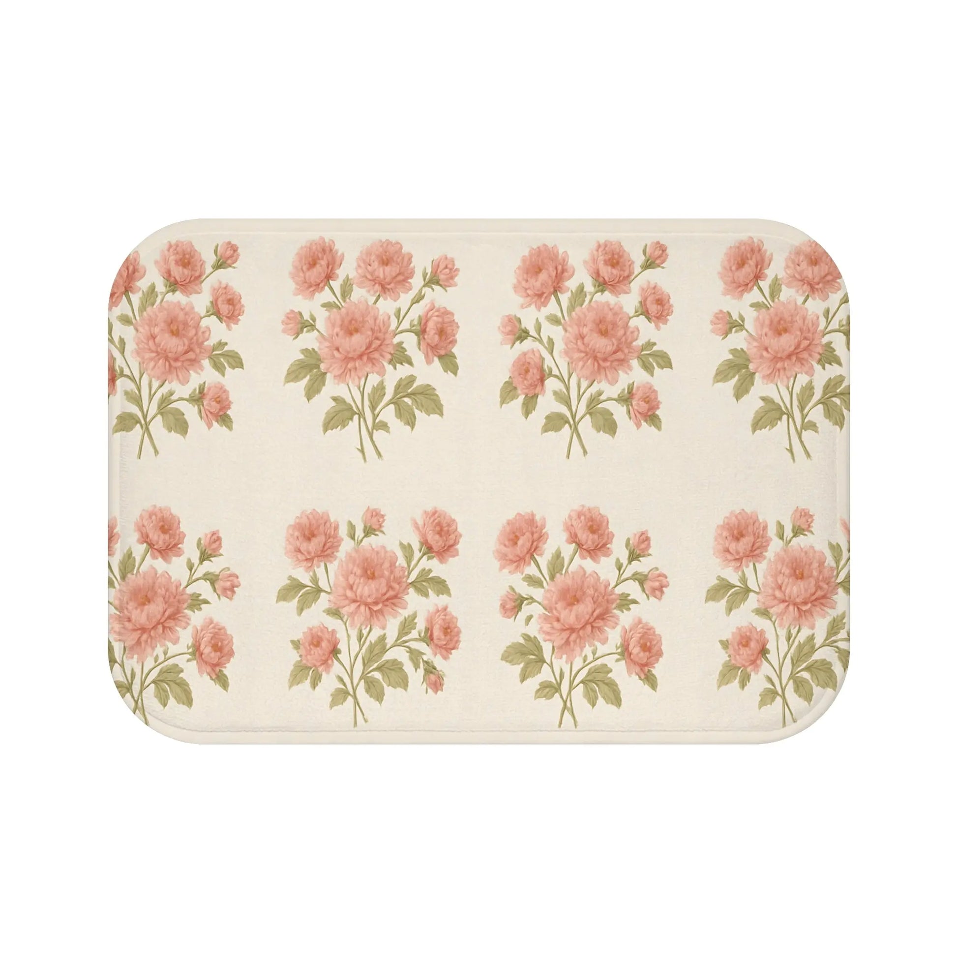 Floral Bath Mat for a Cozy Bathroom