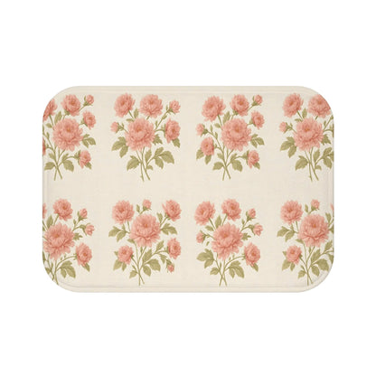 Floral Bath Mat for a Cozy Bathroom