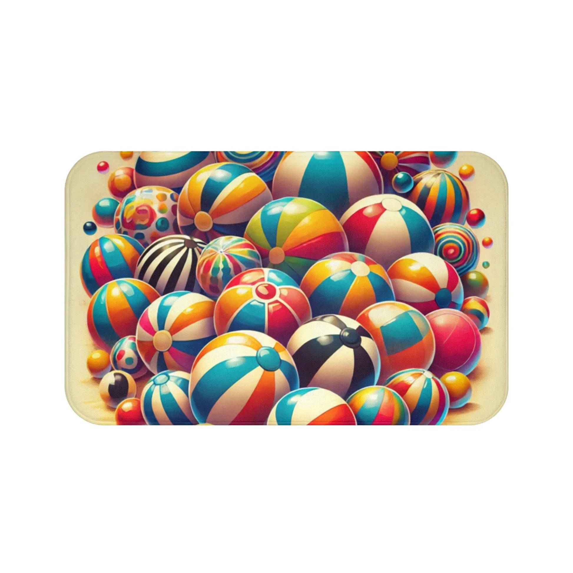 Colorful Beach Ball Bath Mat
