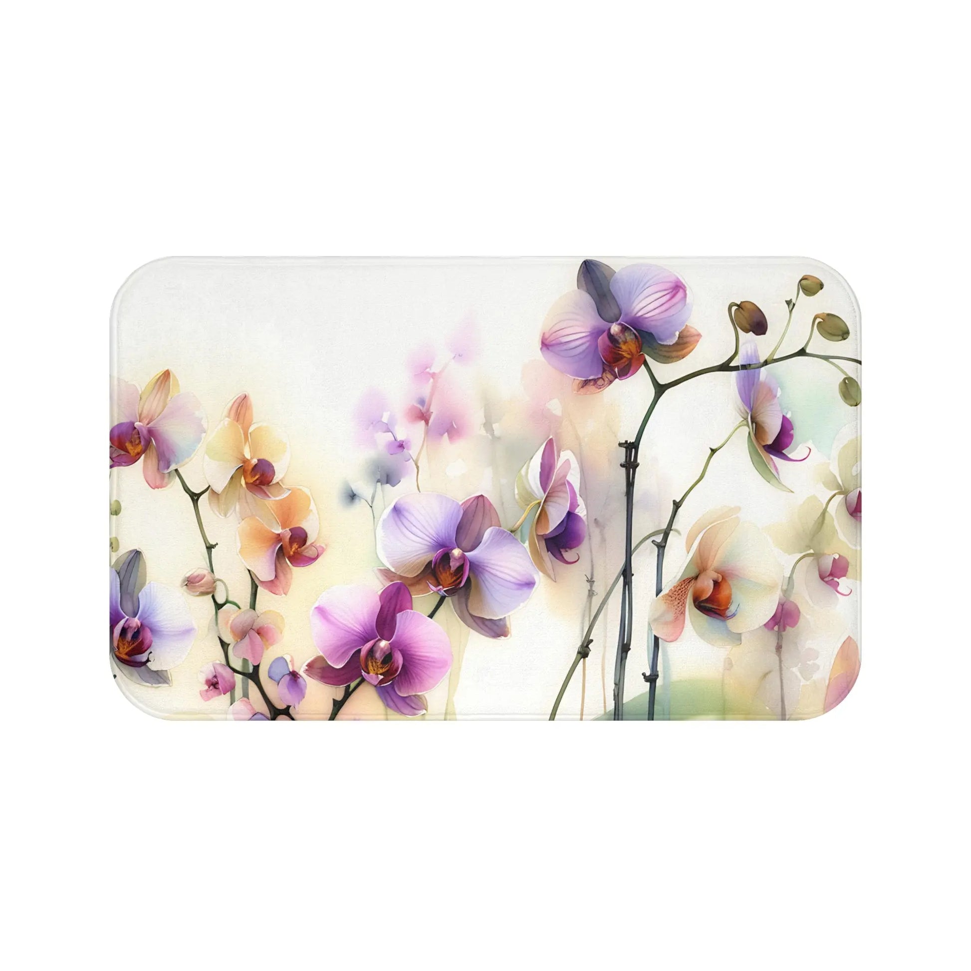 Elegant Orchid Bath Mat
