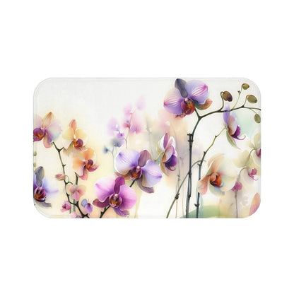 Elegant Orchid Bath Mat